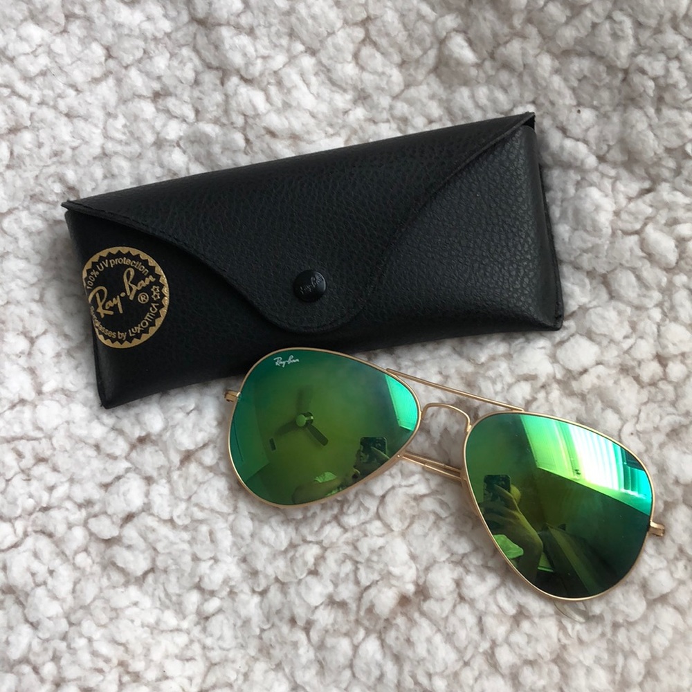‼️PRICE DROP!!! RAYBAN MIRROR AVIATORS